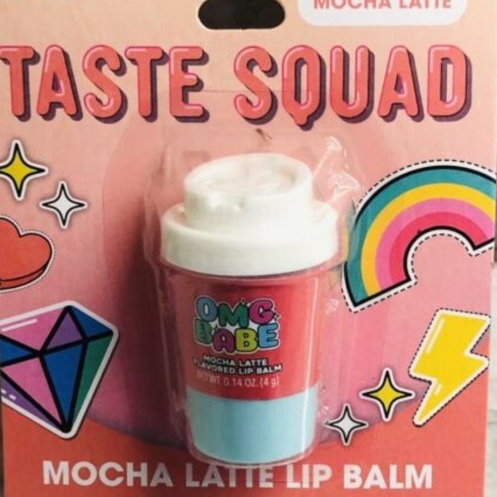 Set of 3 Taste Squad Mocha Latte Flavored Lip Balm 0.14 Oz/4 Gm. Each NEW